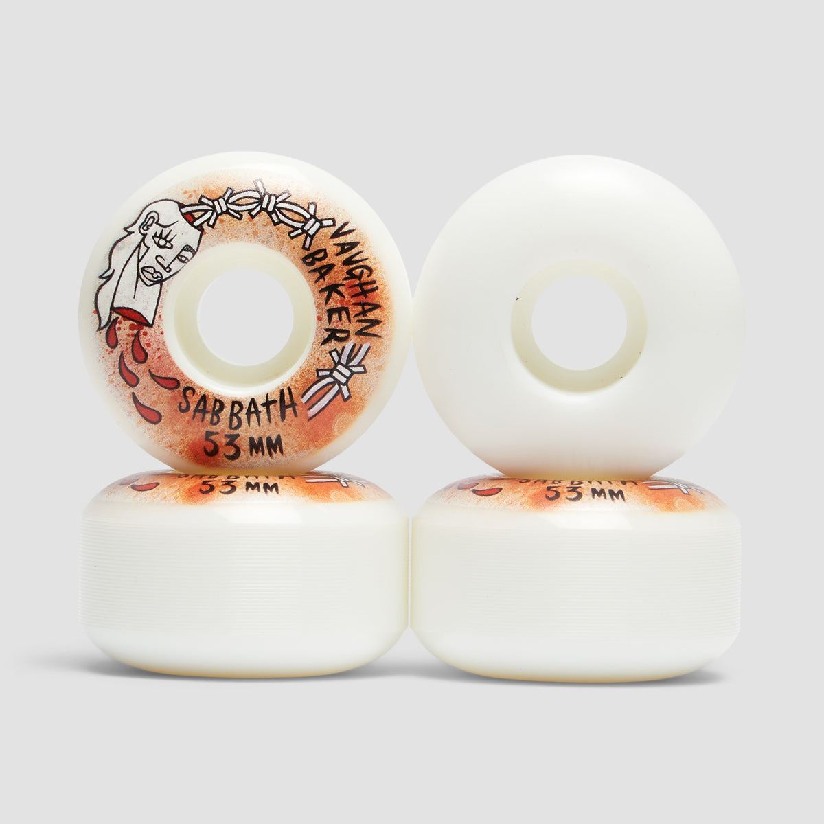 Sabbath Vaughan Baker Og Slim ATU 99A Skateboard Wheels 53mm