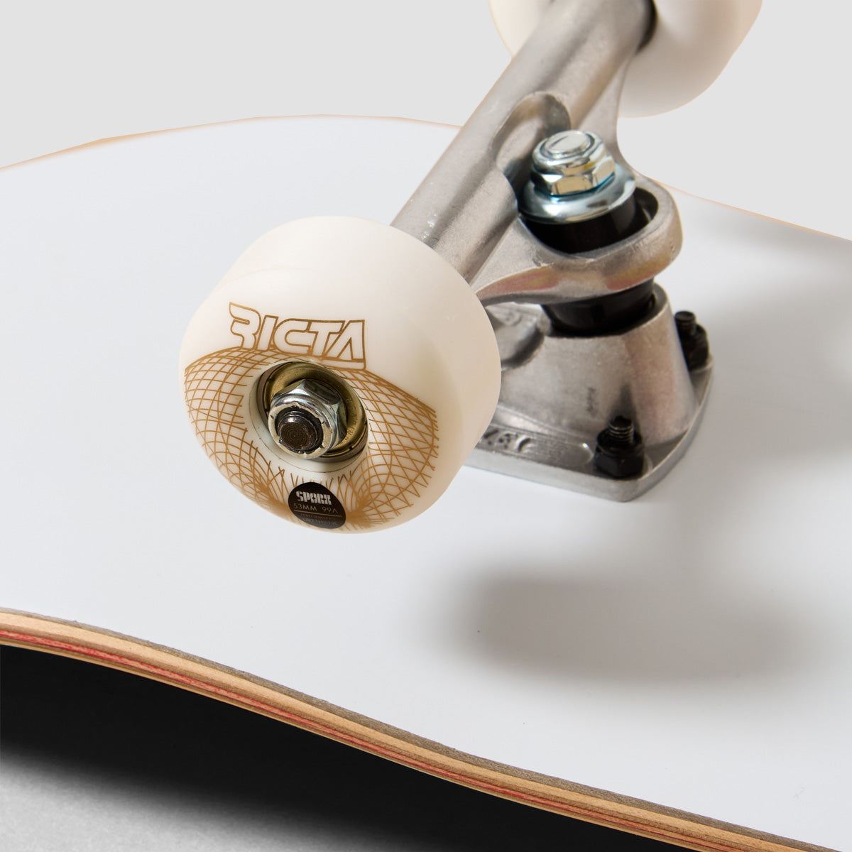 Santa Cruz Classic Dot Skateboard White - 8"