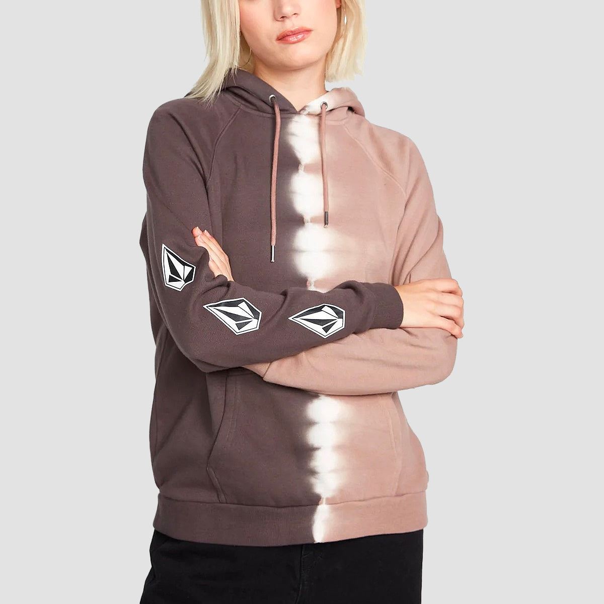 Volcom Iconic Stone Pullover Hoodie Espresso - Womens