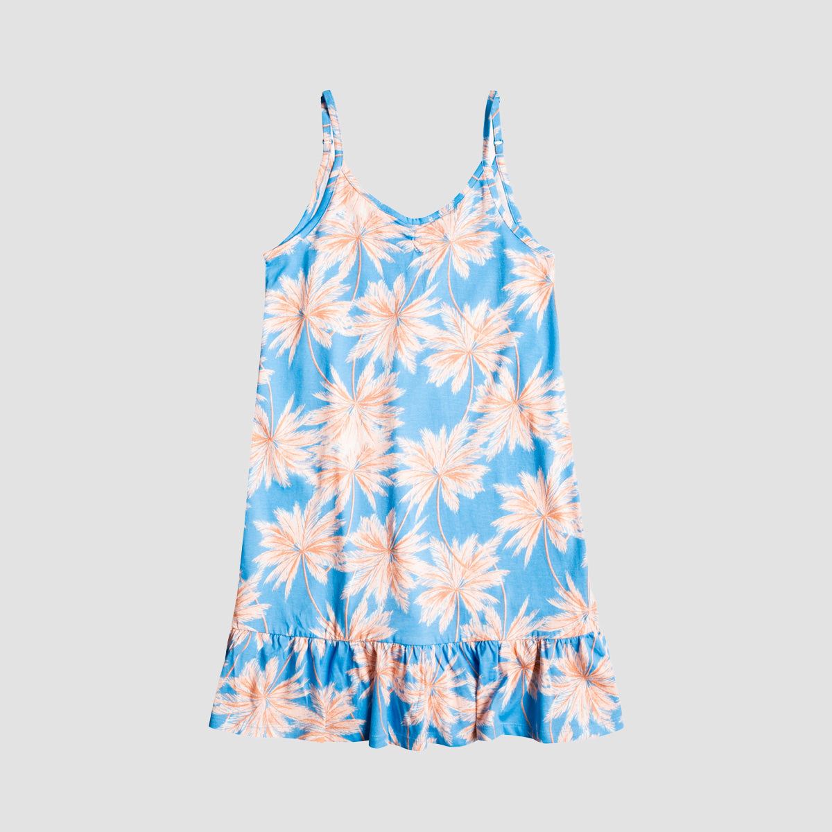 roxy beach dress uk Roxy The Good Direction Strappy Dress Azure Blue Palm Island Rg