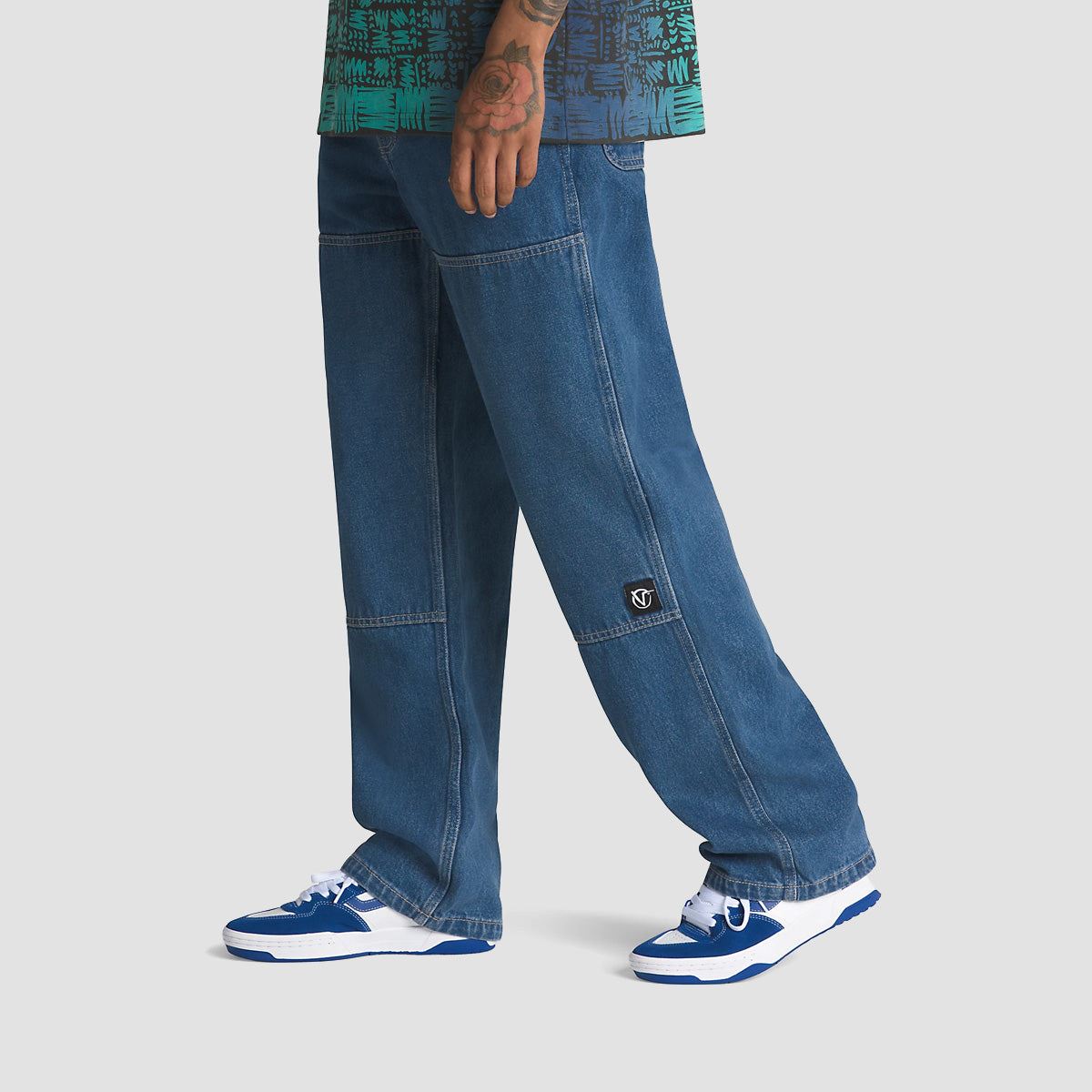 Vans Rowan Zorilla Drill Chore Loose Carpenter Denim Pants Vintage Indigo