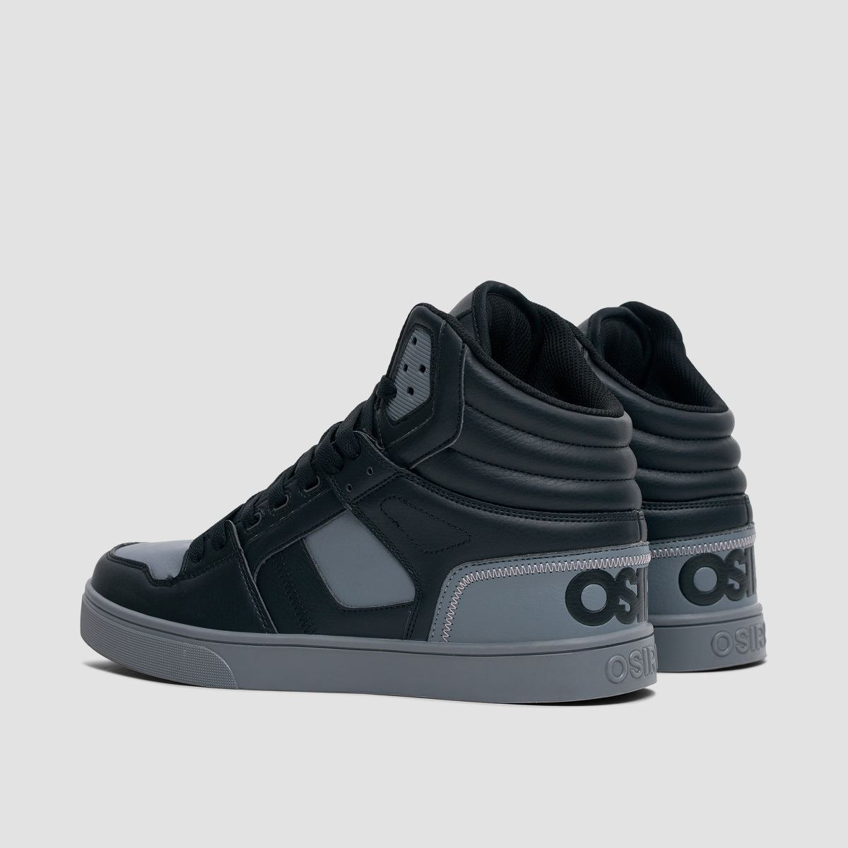 Osiris Clone High Top Shoes - Black/Grey/Grey