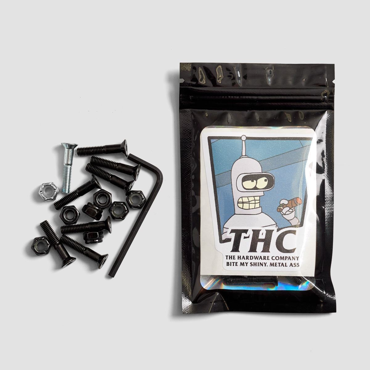 The Hardware Company THC Bender Allen Truck Bolts Black/Silver 1"