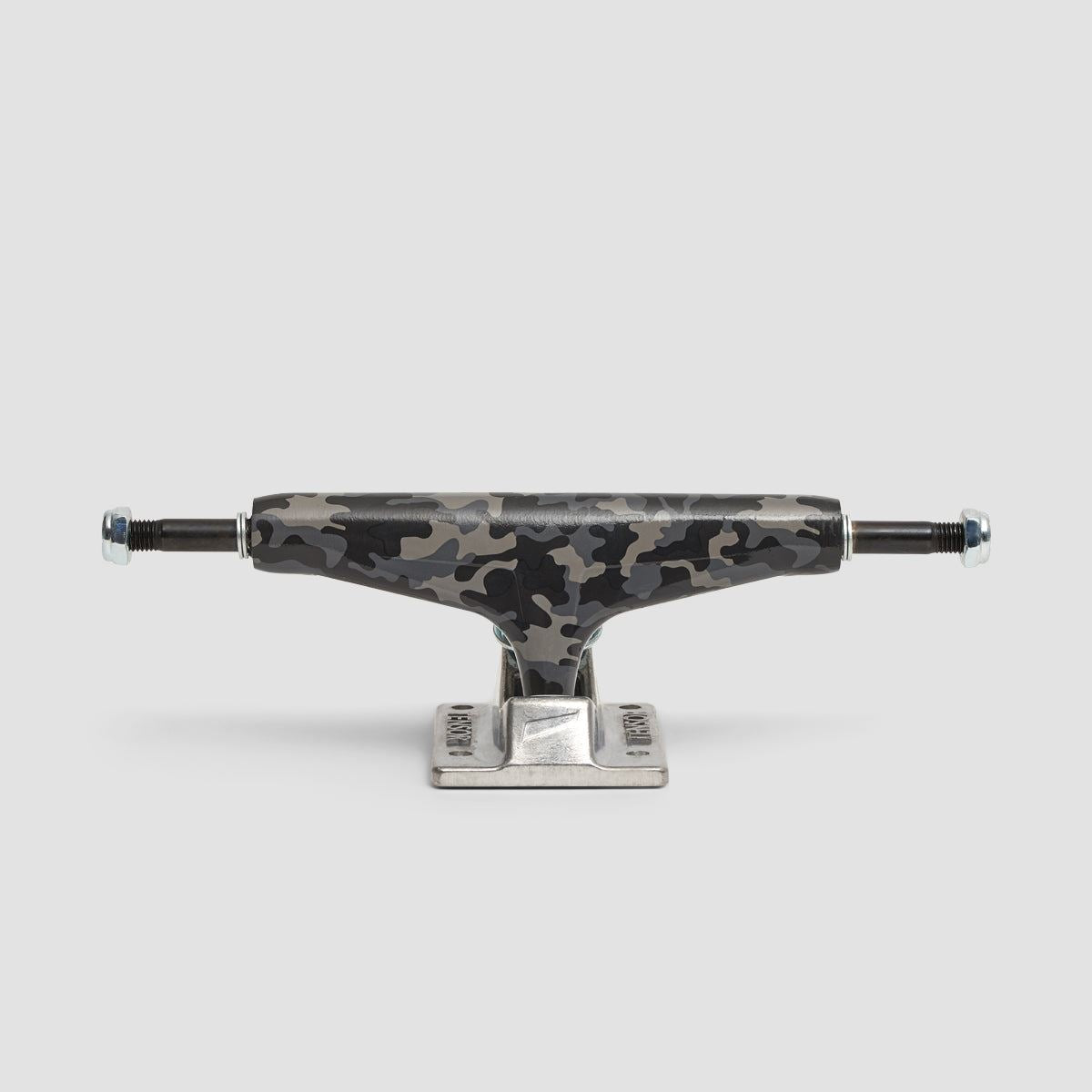 Tensor Aluminum Camo 5.25 Trucks 1 Pair Black/Raw - 8"