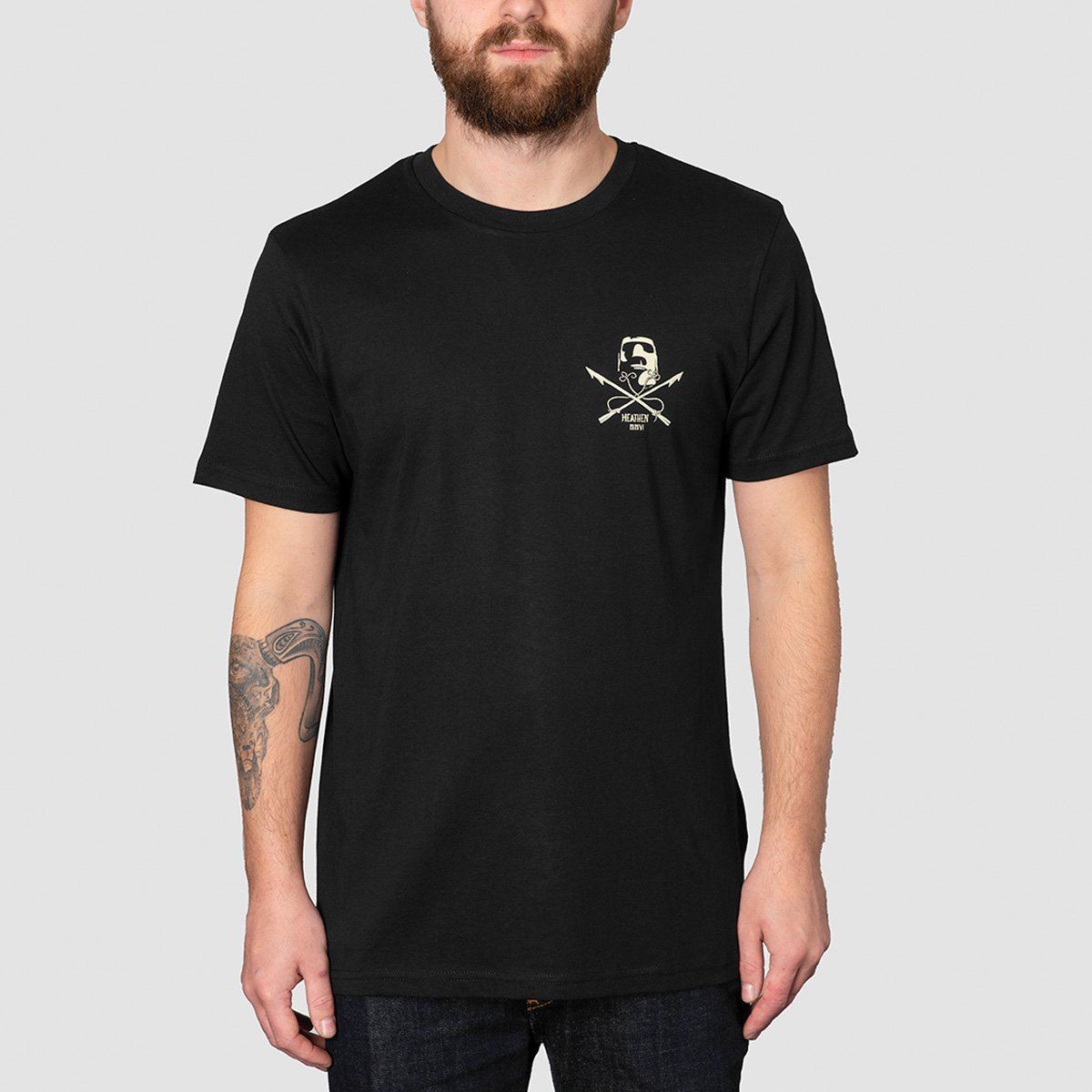 Heathen White Whale T-Shirt Black