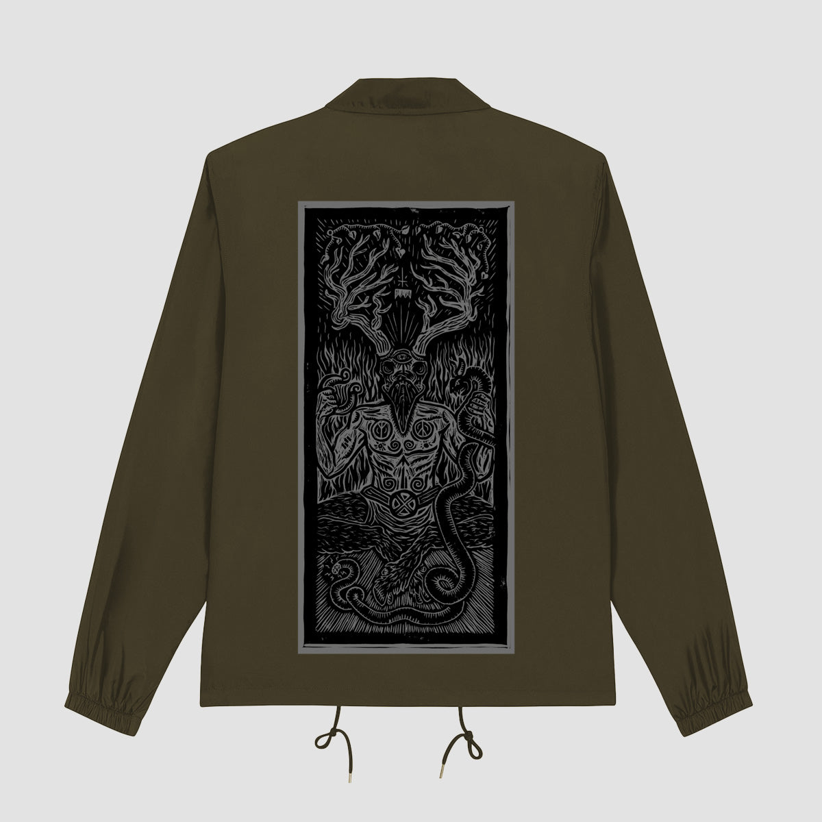 Heathen Ceronnous Coach Jacket Khaki