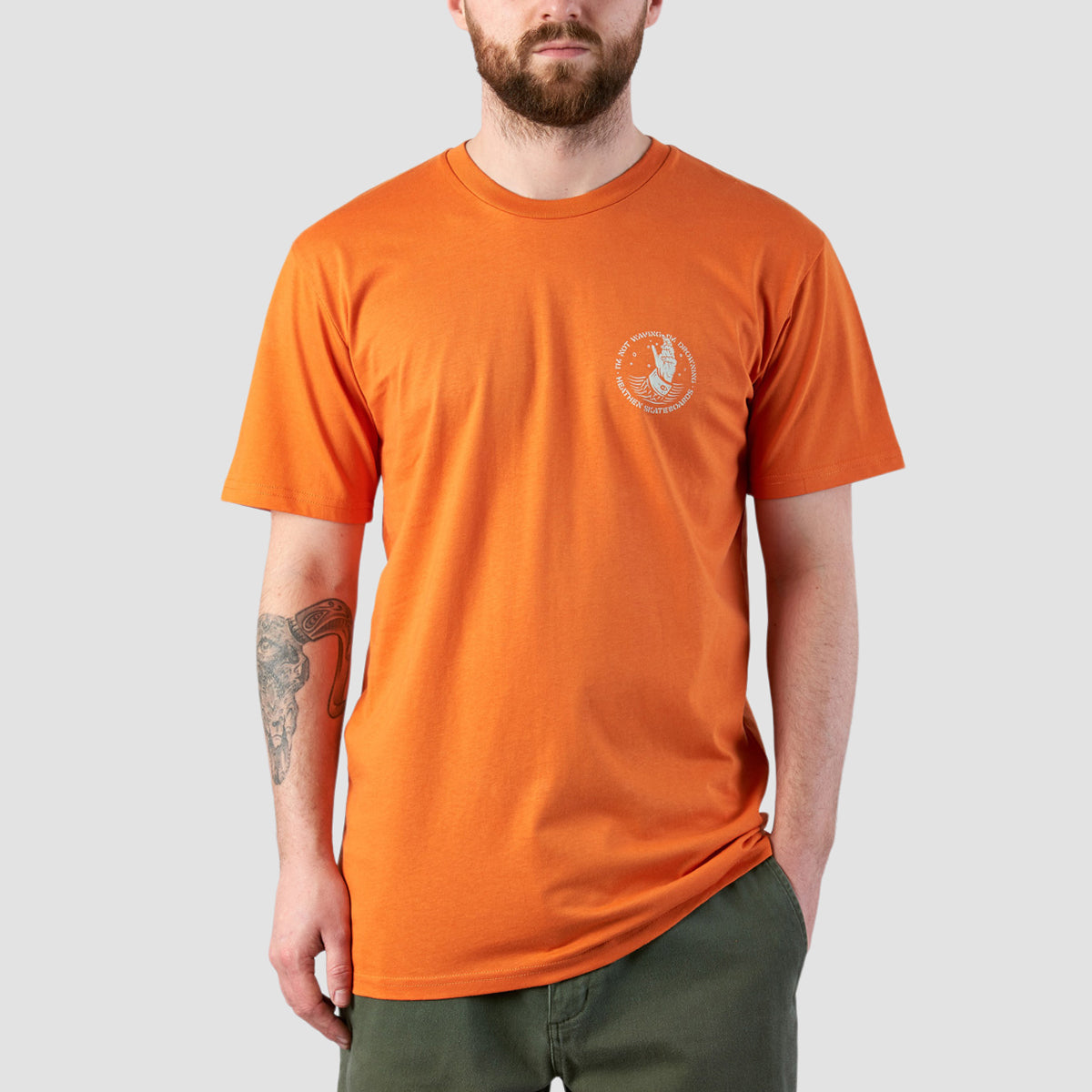 Heathen Drowning T-Shirt Orange