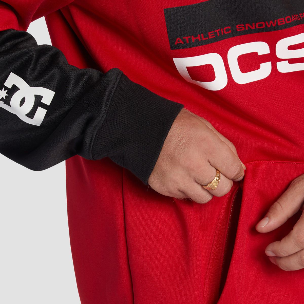 DC Dryden Snow Pullover Hoodie Barbados Cherry