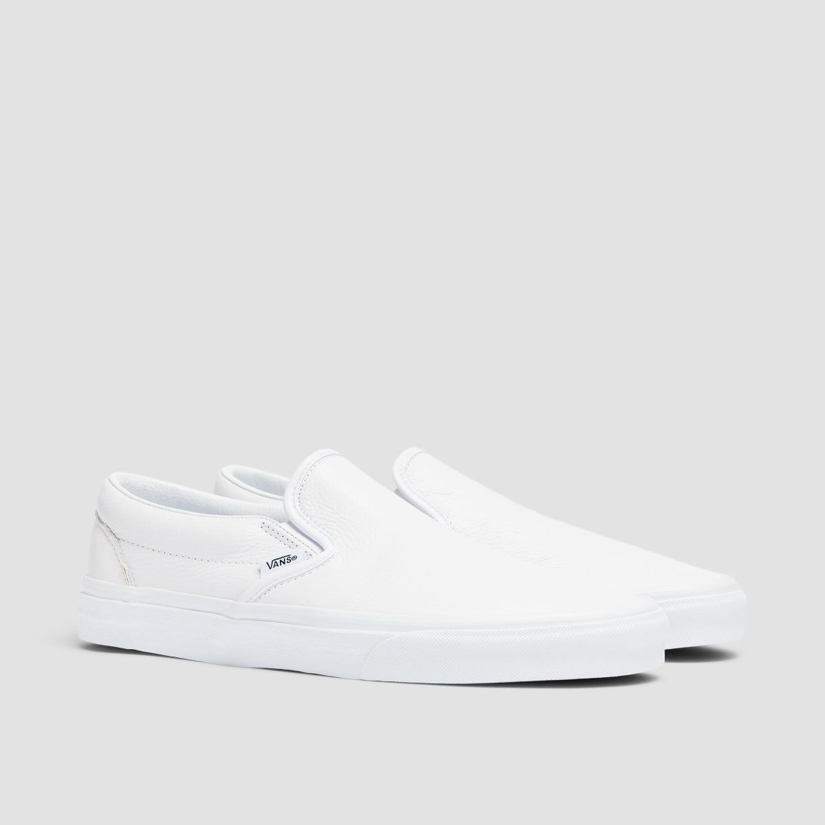 Vans Classic Slip-On Shoes - Leather True White/True White