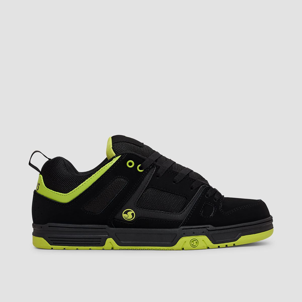 DVS Gambol Shoes - Black/Lime/PU Nubuck