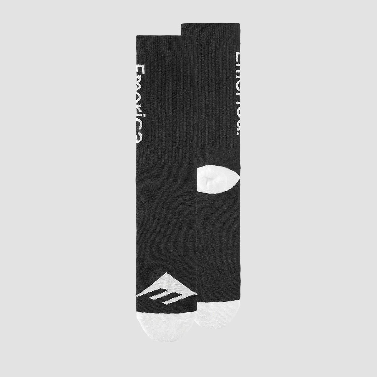 Emerica Pure Crew Socks Black/White