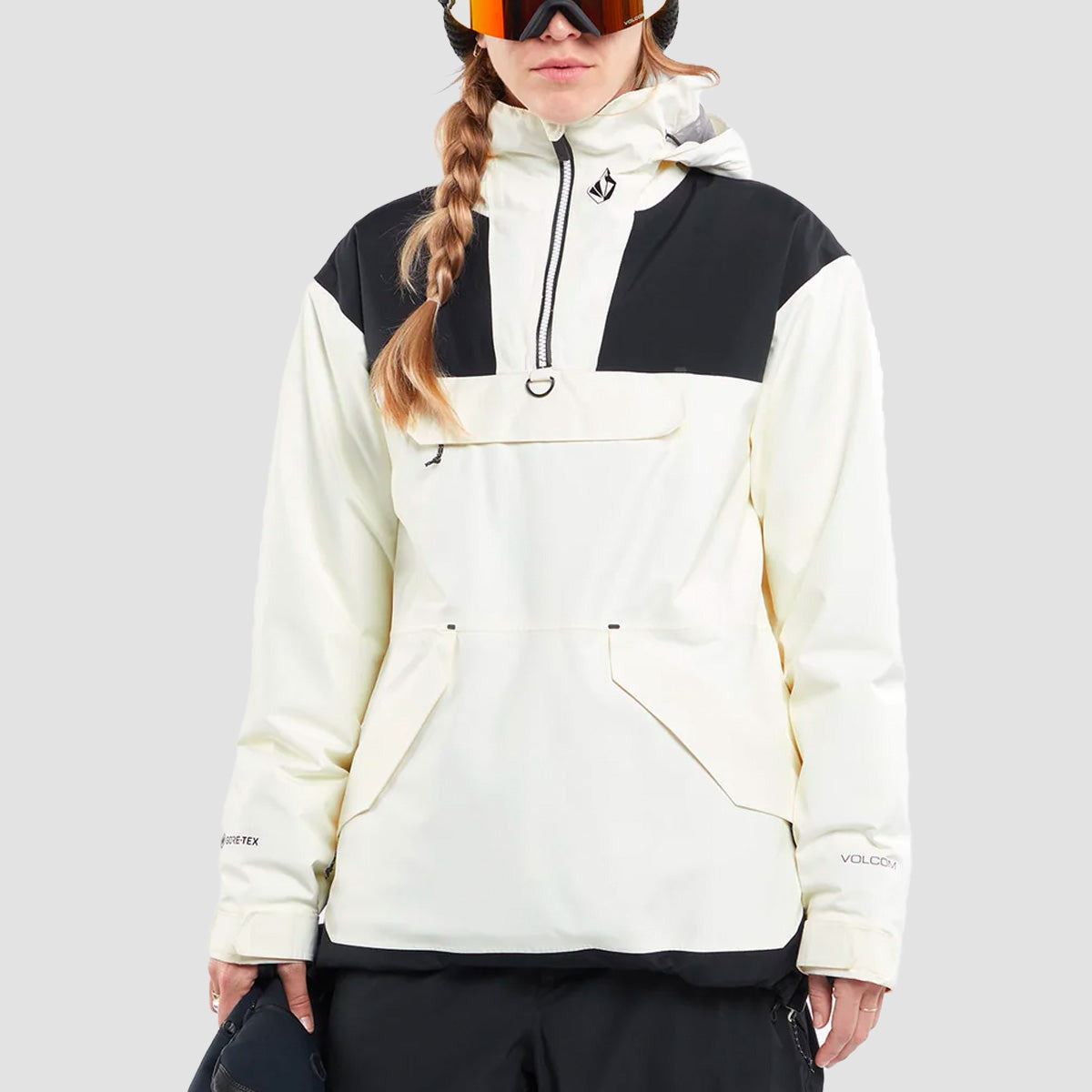Volcom Fern Ins Gore-Tex Pullover Snow Jacket Moonbeam Womens