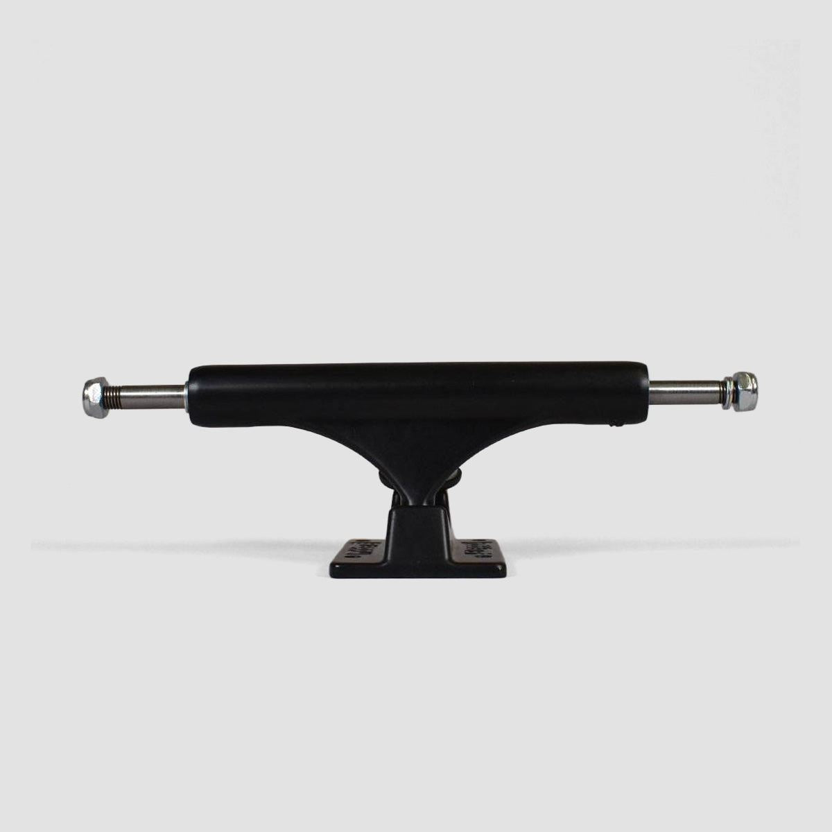 Slappy ST1 Inverted Hollow Lights/Ultra Low Kingpin Skateboard Trucks 1 Pair Matte Black/Black Gold - 9"