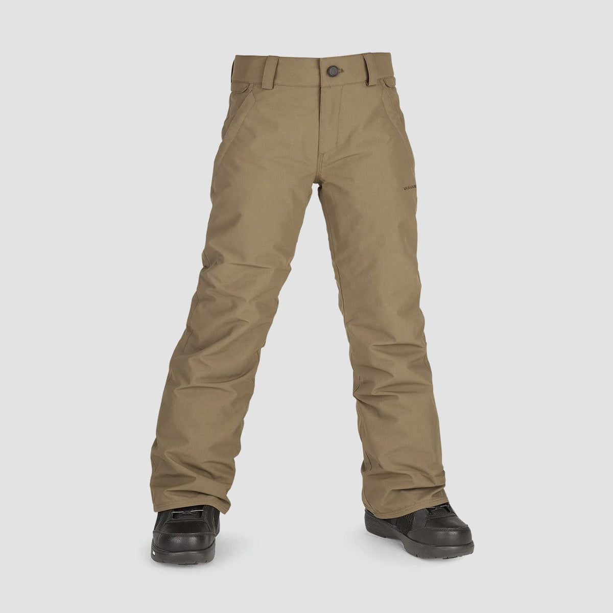 Volcom Freakin Chino Youth Ins Snow Pants Dark Teak Kids