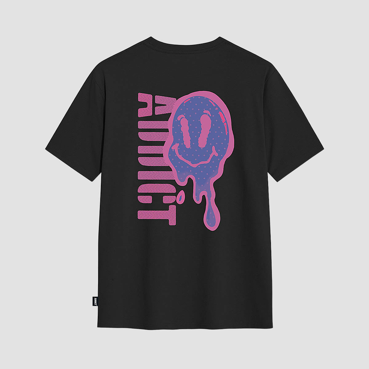 Addict Drips T-Shirt Black