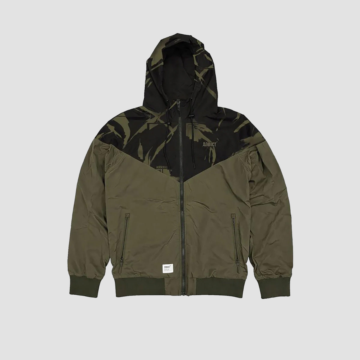 Addict Windcheater Jacket Olive/Black