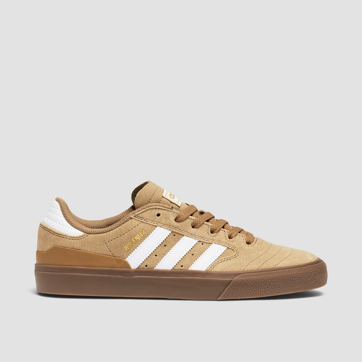 adidas Busenitz Vulc II Shoes Cardboard Chalk White Gold Met