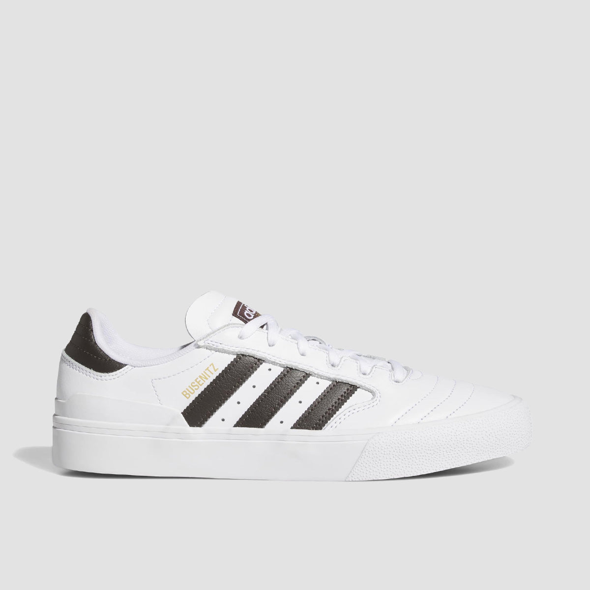 adidas Busenitz Vulc II Shoes - Ftwr White/Aurora Coffee/Gold Met.