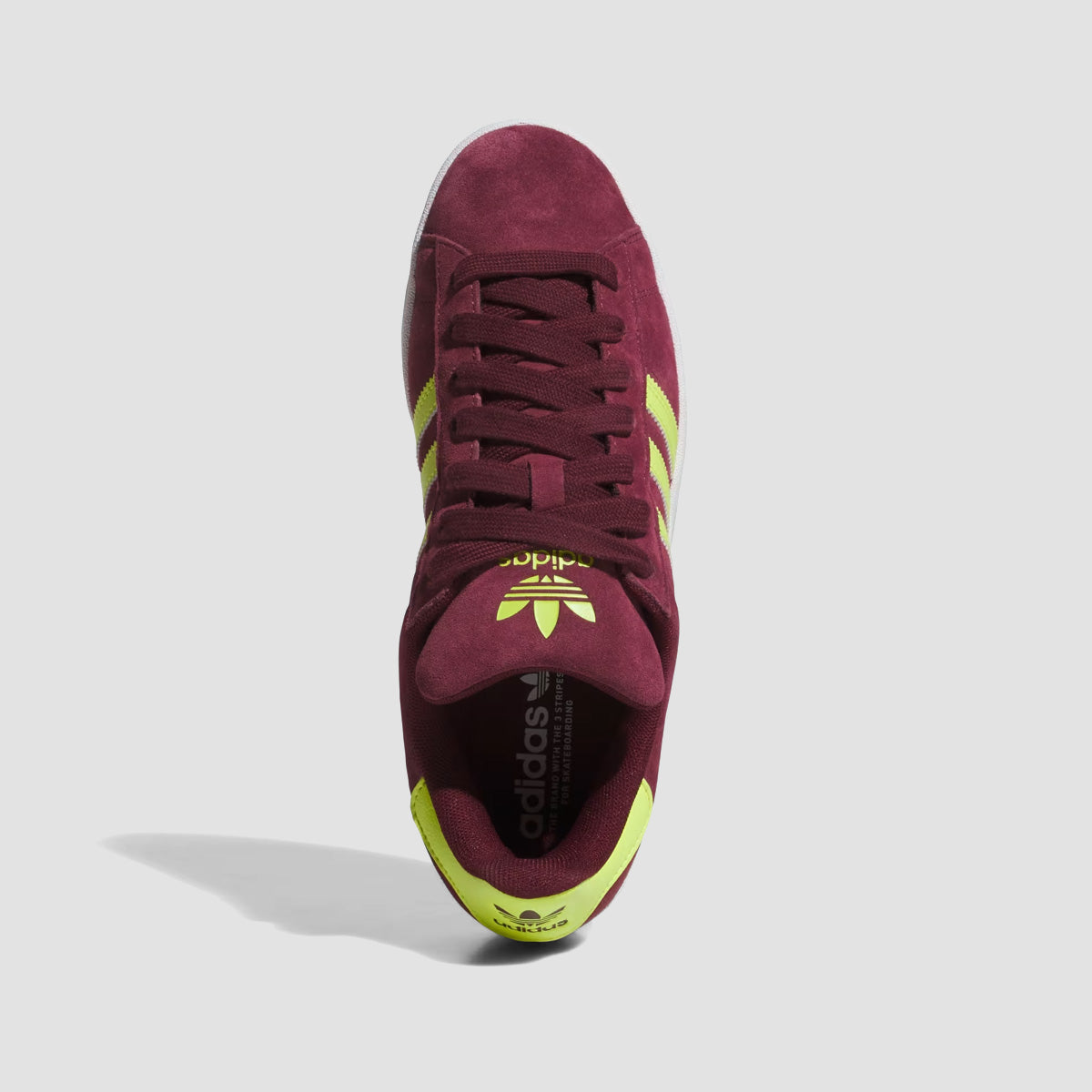 adidas Campus ADV Shoes - Maroon/Semi Solar Yellow/Ftwr White