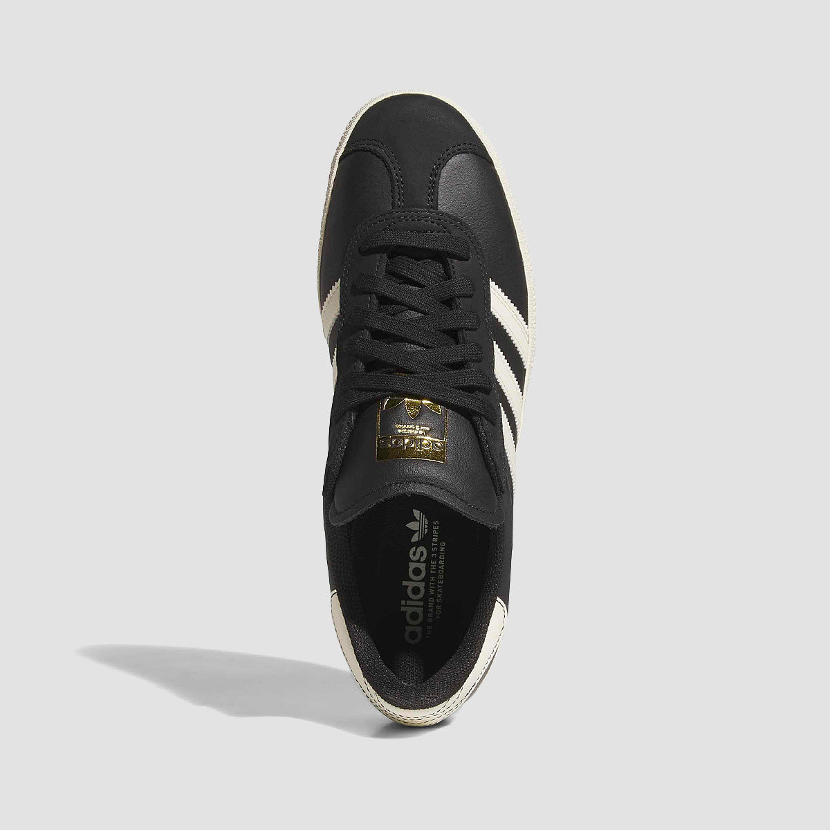 adidas Gazelle Adv Shoes - Core Black/Cream White/Gold Met.