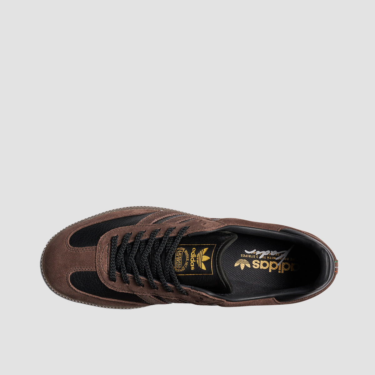 adidas Samba ADV X Kader Shoes - Core Black/Brown/Gum5