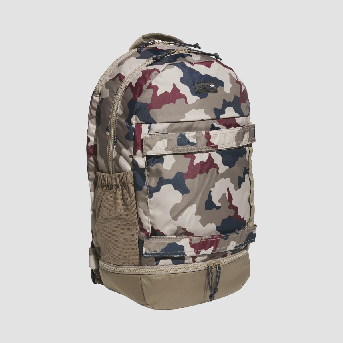 adidas Skateboarding FS+ Camo Backpack Khaki Three/Khaki Six/Aurora In