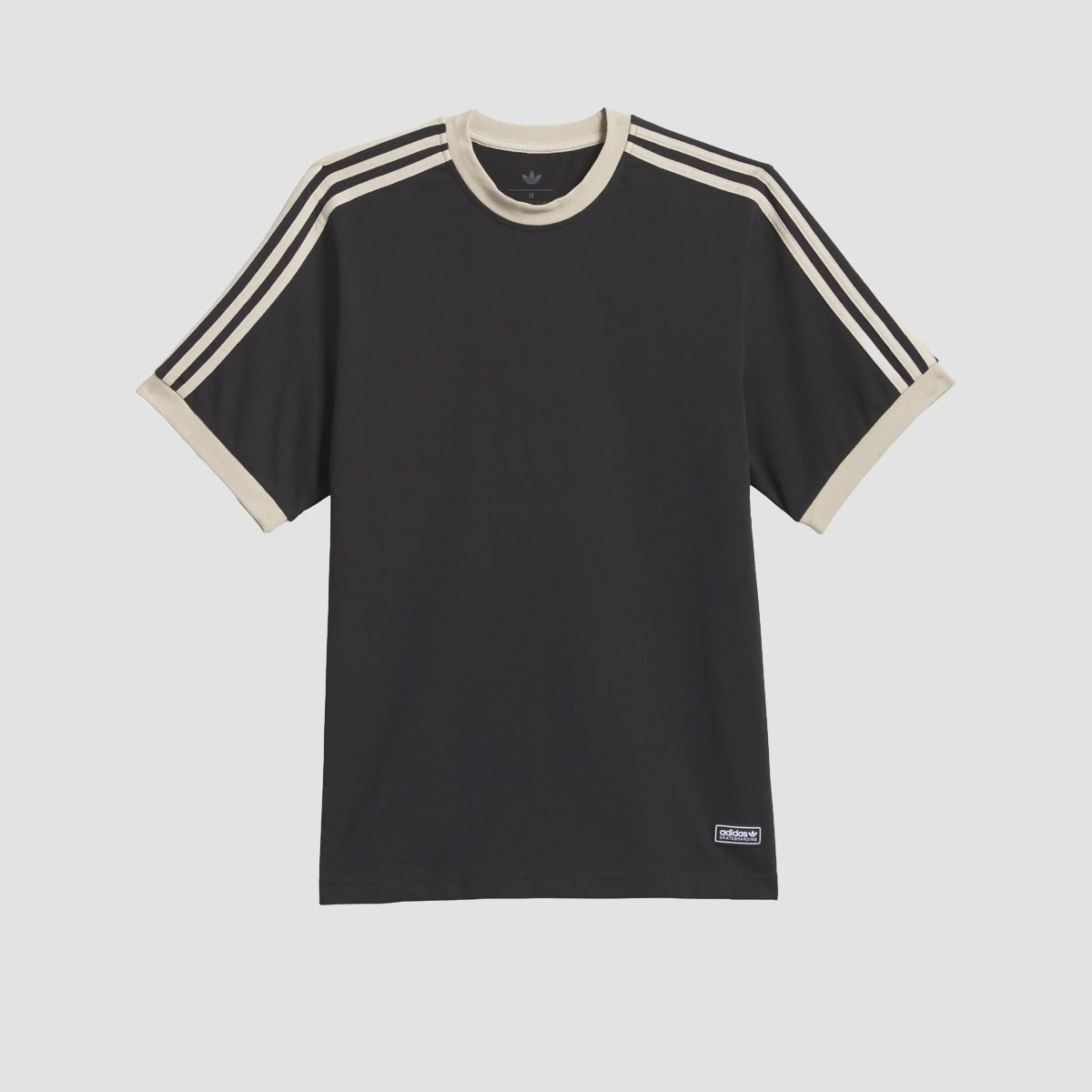 adidas Skateboarding Ringer T-Shirt Black/Khaki Three