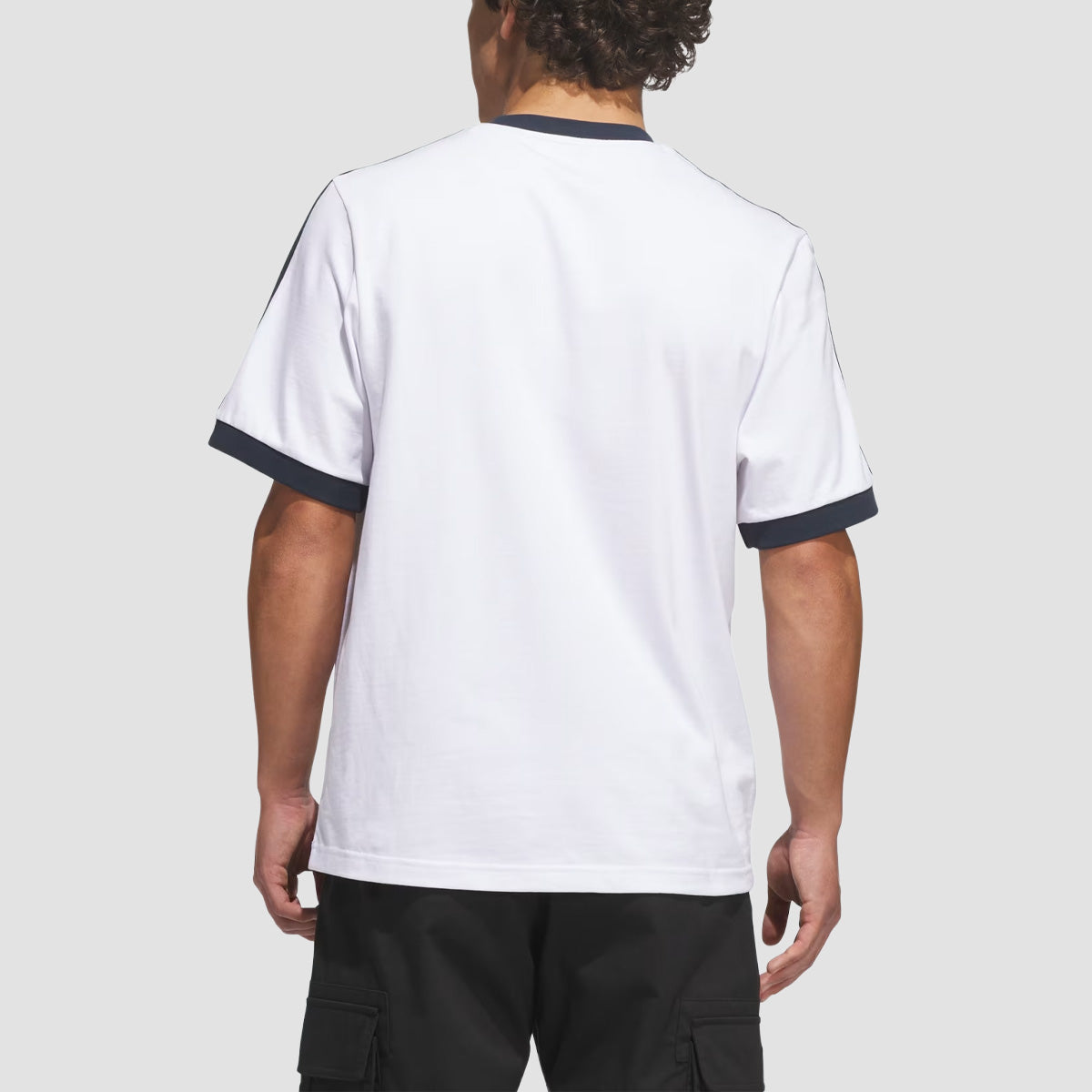 adidas Skateboarding Ringer T-Shirt White/Aurora Ink