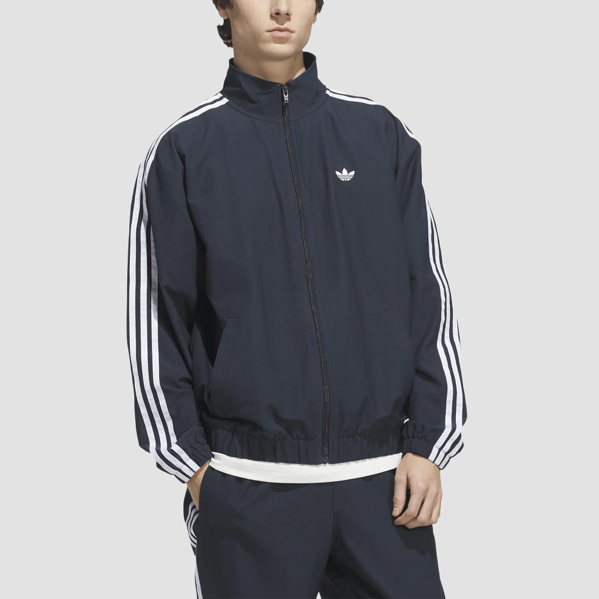 adidas Skateboarding Superfire Track Jacket Aurora Ink/White