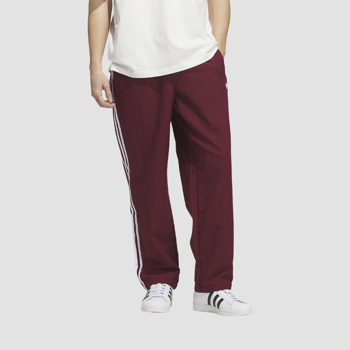 adidas Skateboarding Superfire Track Pants Shadow Red/White