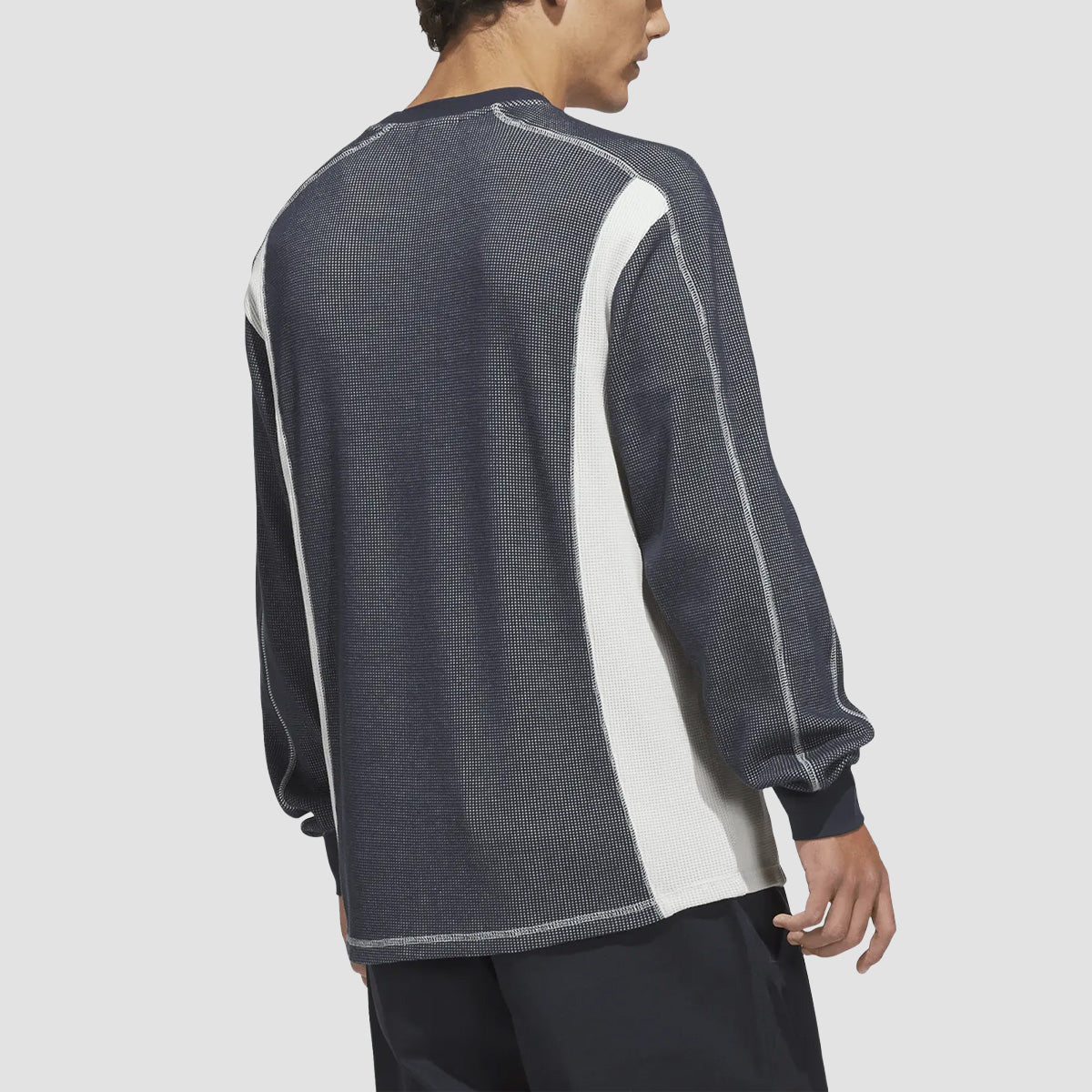 adidas Skateboarding Waffle Longsleeve T-Shirt Aurora Ink/Orbit Grey