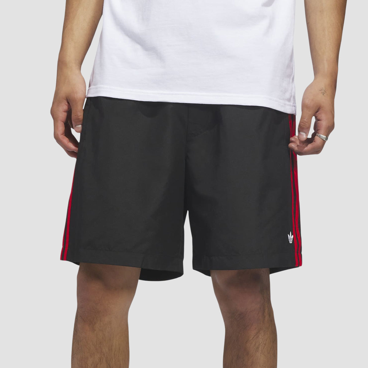 adidas Skateboarding Water Shorts Black/White/Red