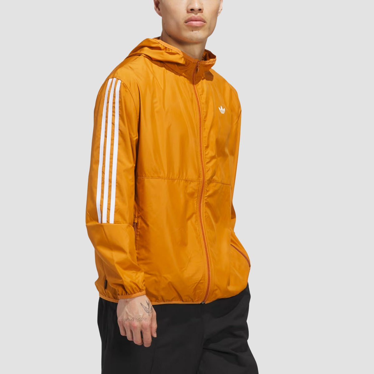 adidas Skateboarding Windbreaker Jacket (Gender Neutral) Rustic Orange/White