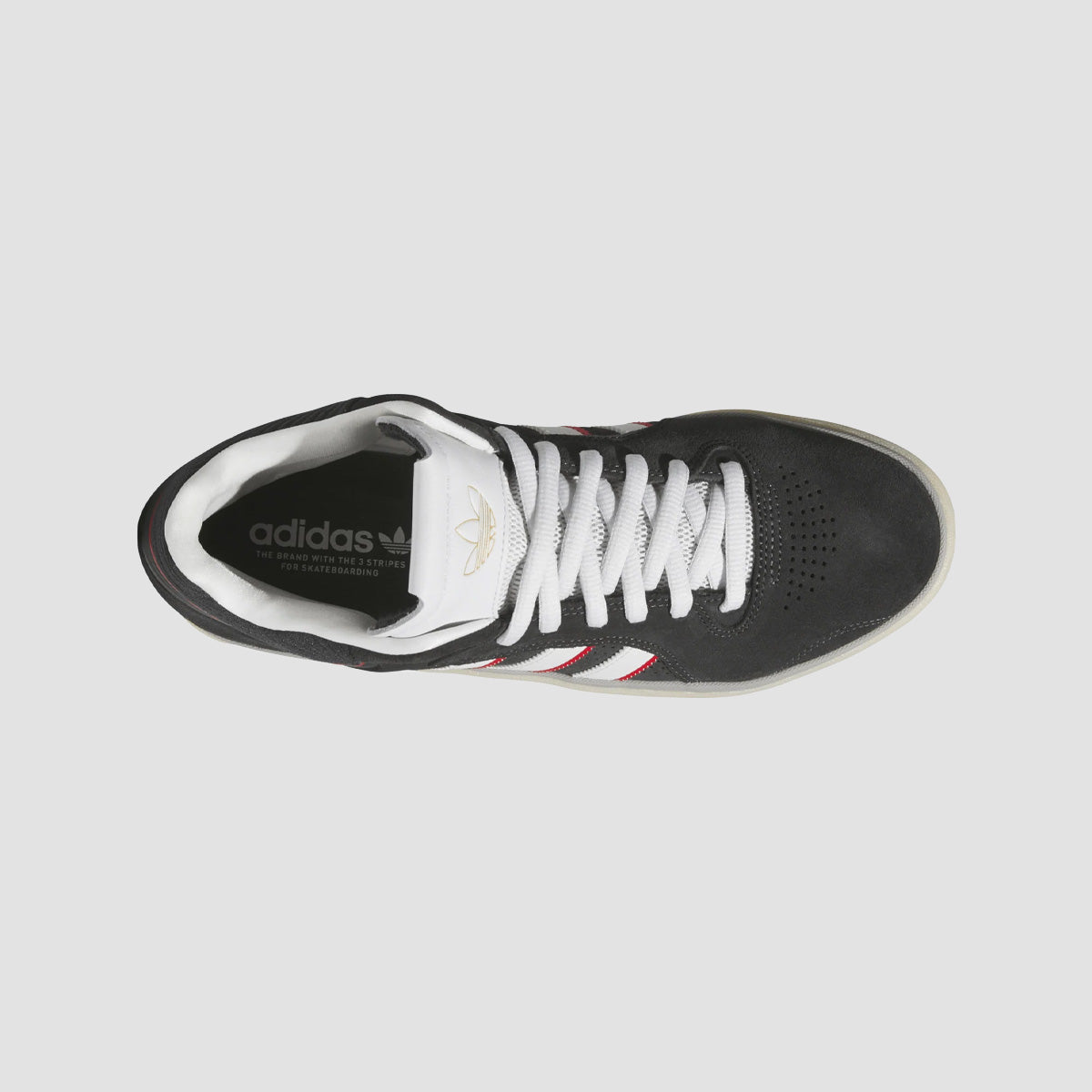 adidas Tyshawn Mid Top Shoes - Carbon/Crystal White/Better Scarlet