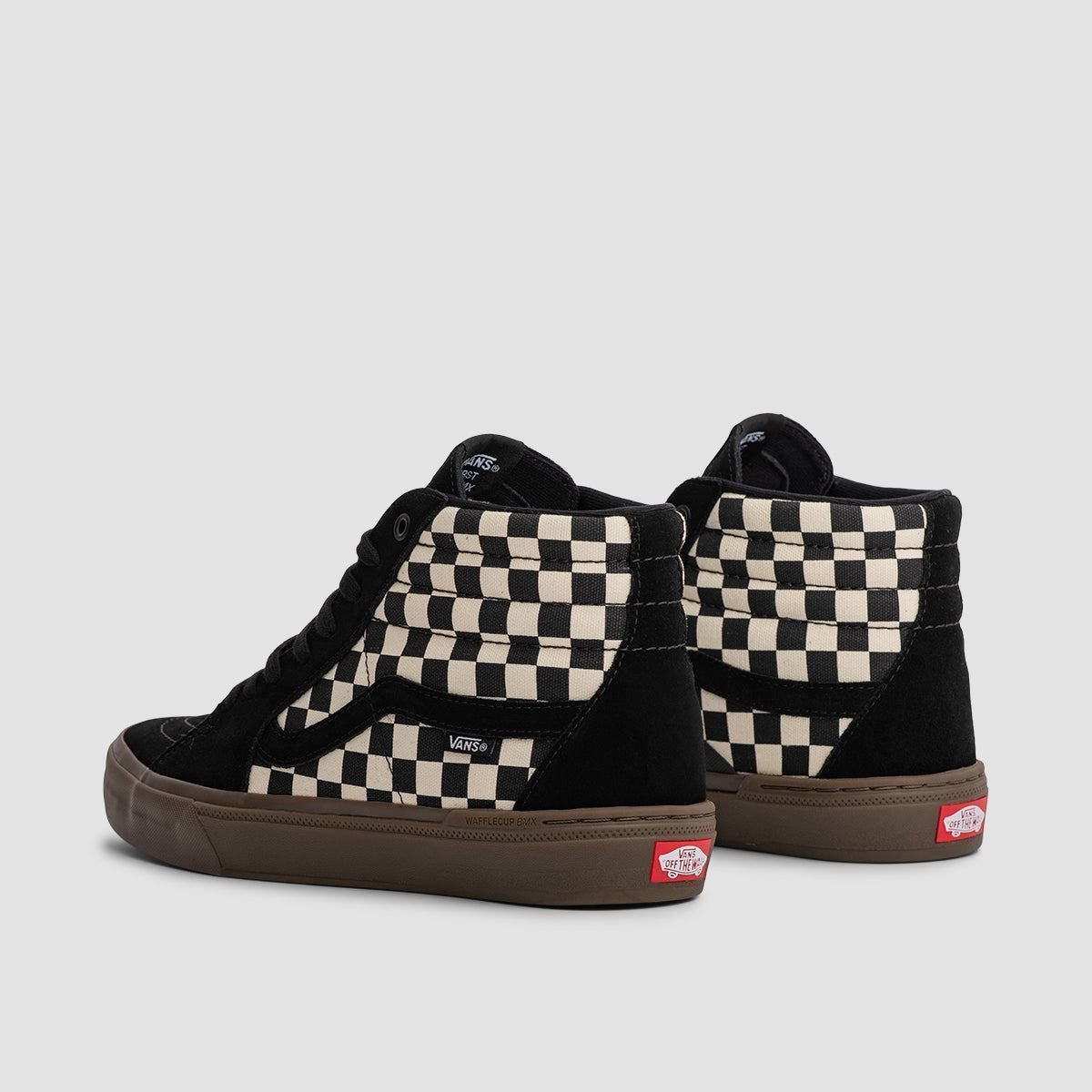 Vans BMX SK8-Hi Shoes - Checkerboard Black/Dark Gum