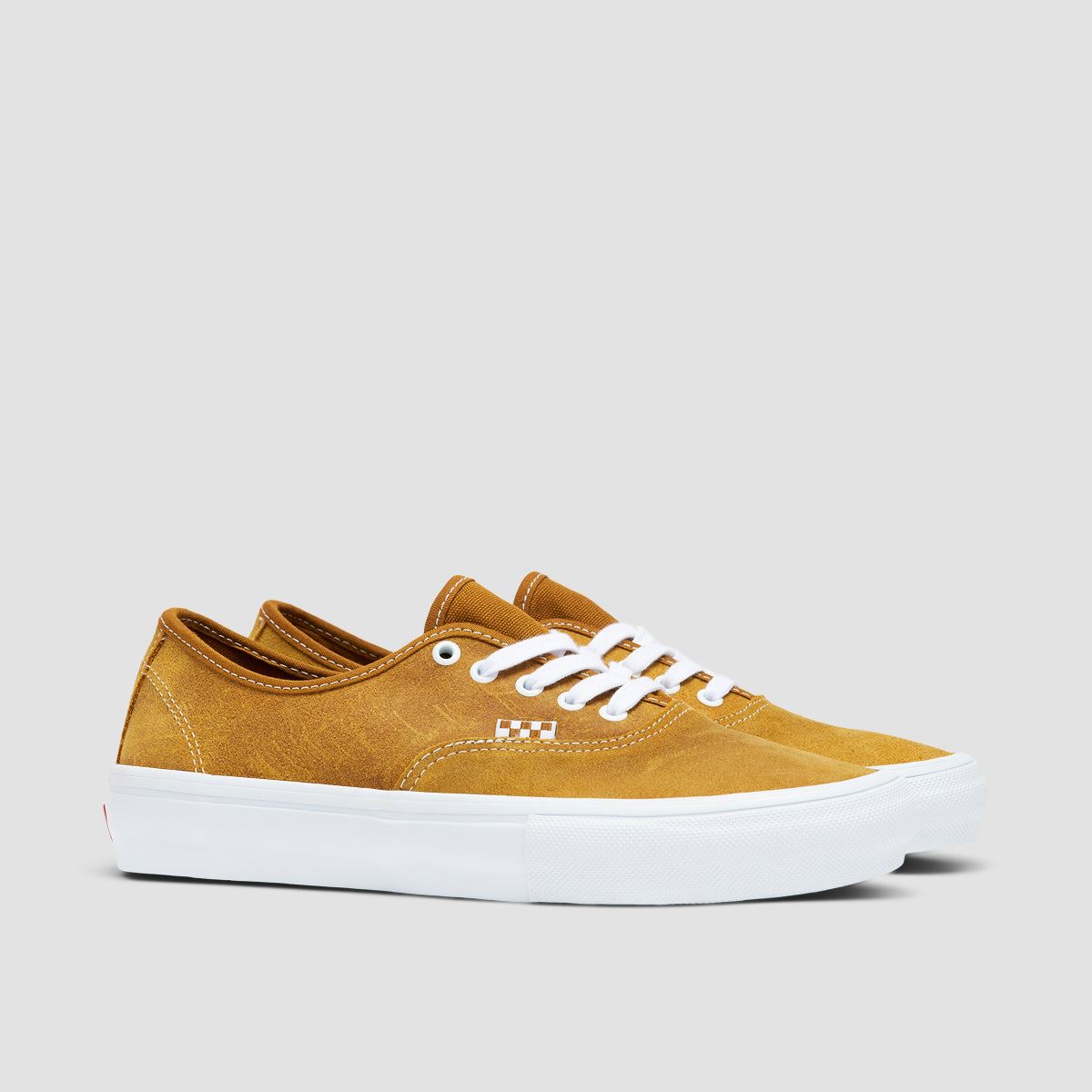Vans Skate Authentic Shoes - Leather Golden Brown