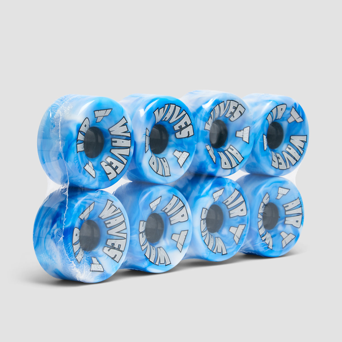 Air Waves USA 78a Quad Wheels x8 Blue/White Swirl
