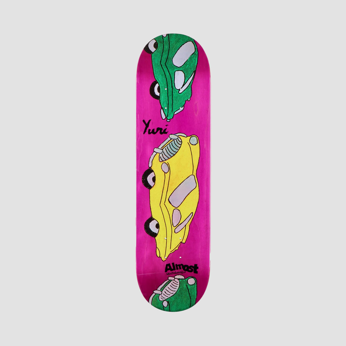 Almost Cars Impact Pro Light Skateboard Deck Yuri Facchini/Pink - 8.375"