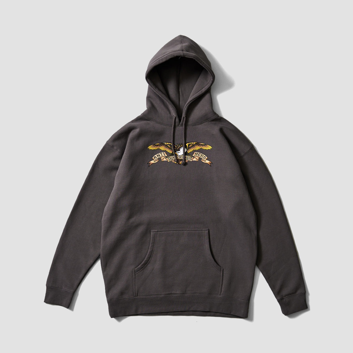 Antihero Eagle Black Multi Pullover Hoodie Charcoal