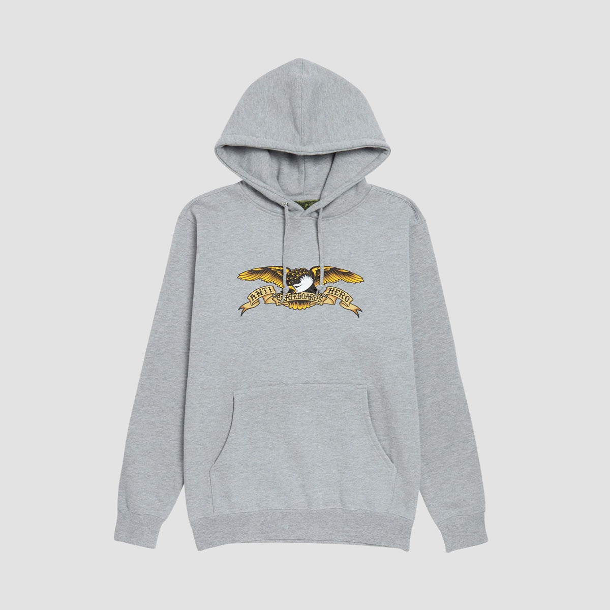 Antihero Eagle Heavyweight Pullover Hoodie Heather Grey/Black/Multi