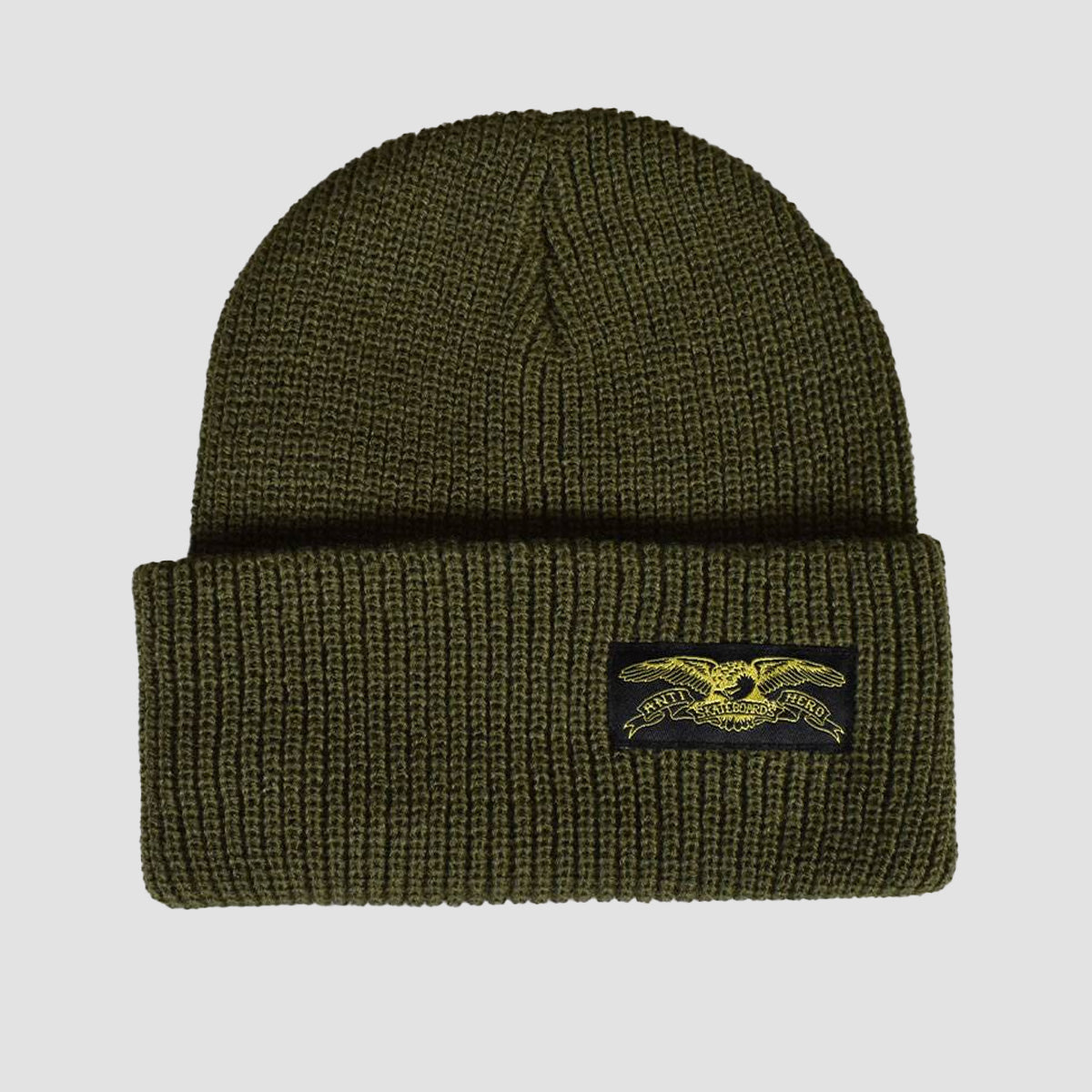 Antihero Stock Eagle Cuff Beanie Olive