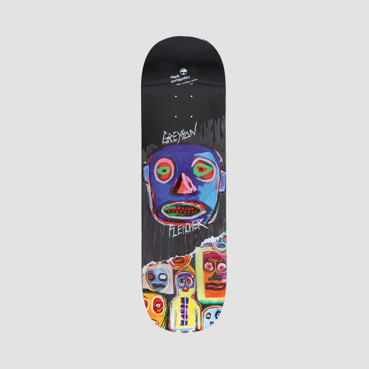 Arbor Greyson Faces Skateboard Deck - 8.875"