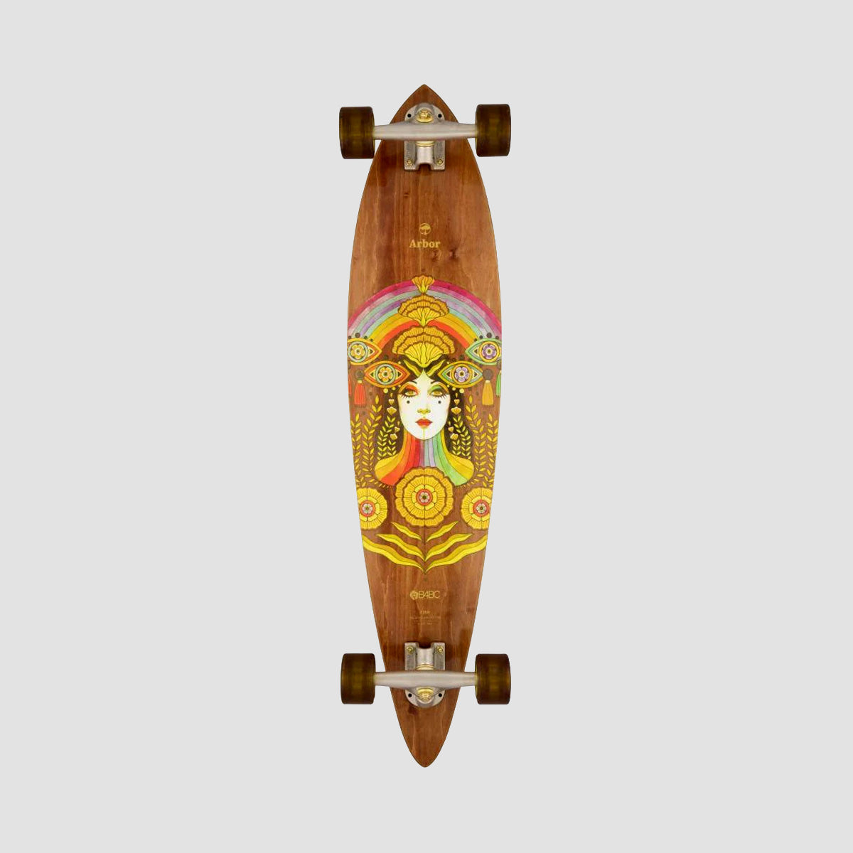 Arbor Solstice B4BC Fish Pintail Longboard Skateboard - 37"