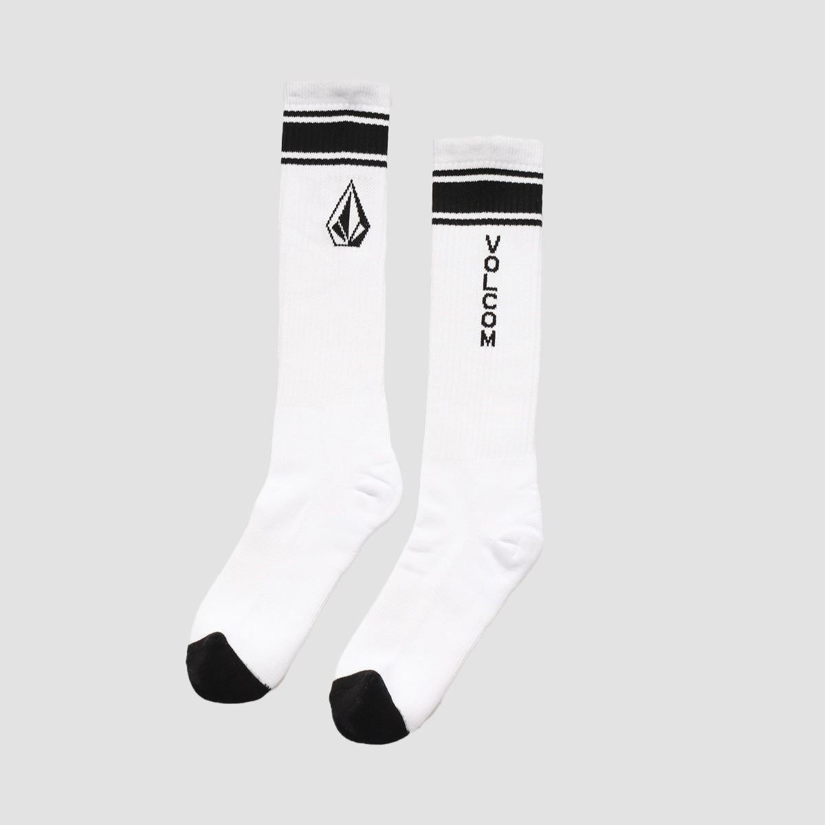 Volcom High Stripe Socks White