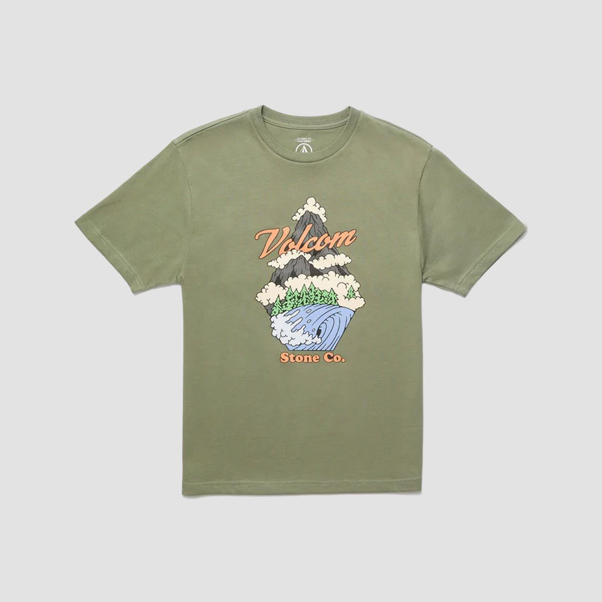 Volcom PNW T-Shirt Light Olive - Kids