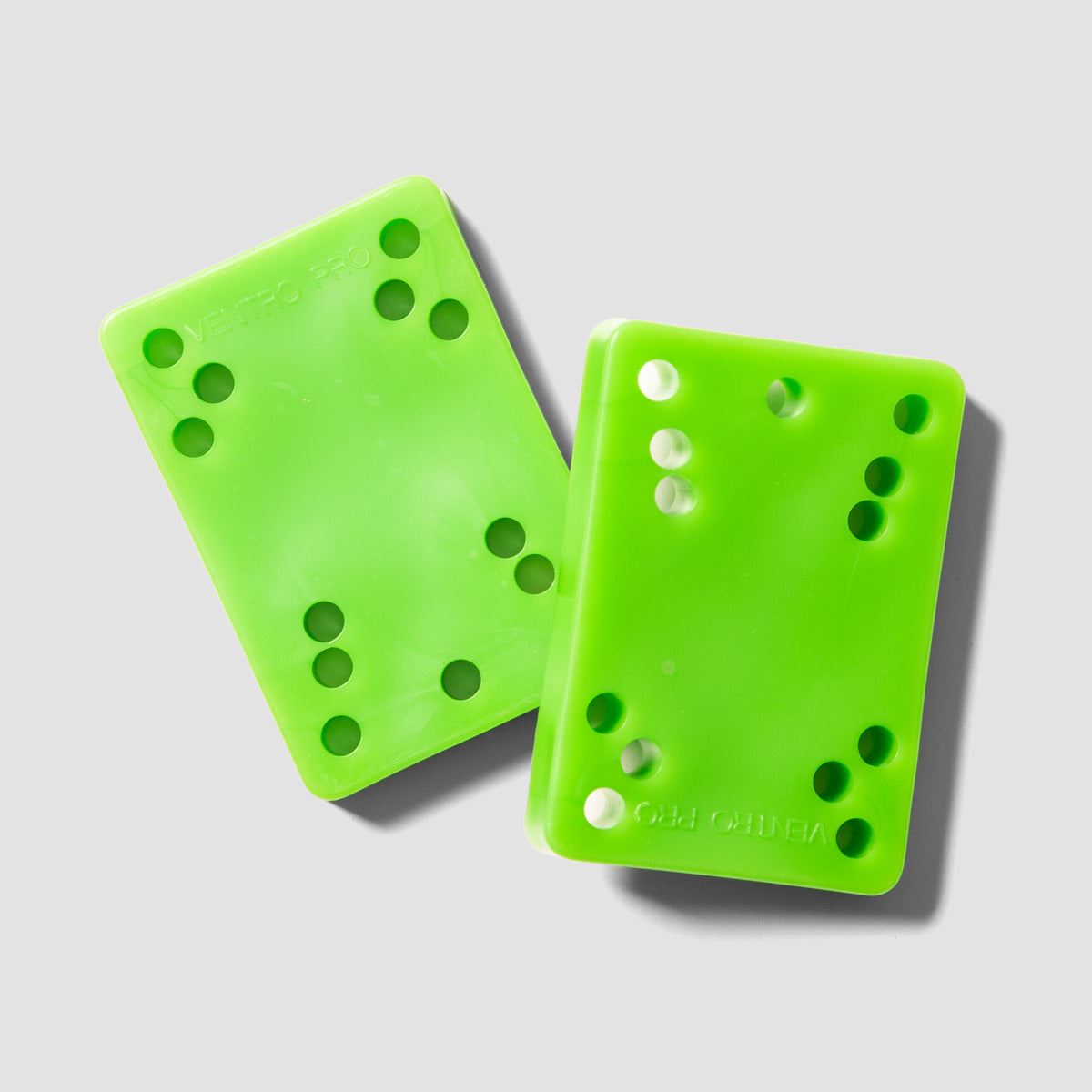 Air Waves Cheese Blocks 1/2" Heel Replacer x2 Neon Green