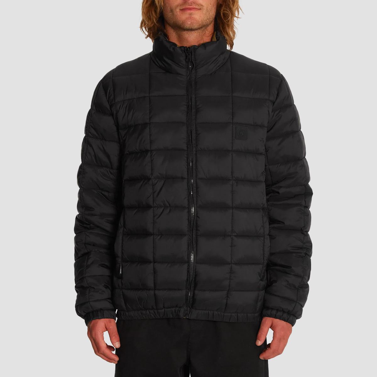 Volcom Walltzerd Earth Trippe Reversible Jacket Black