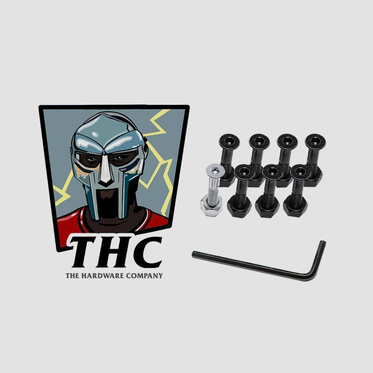 The Hardware Company THC Doom Allen Truck Bolts Black/Silver 1"