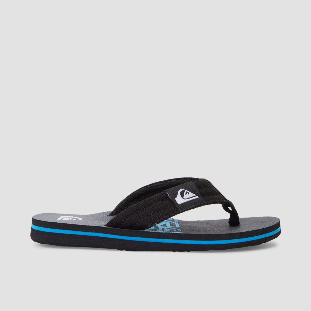 Quiksilver Molokai Layback Flip Flops Black 2 Kids