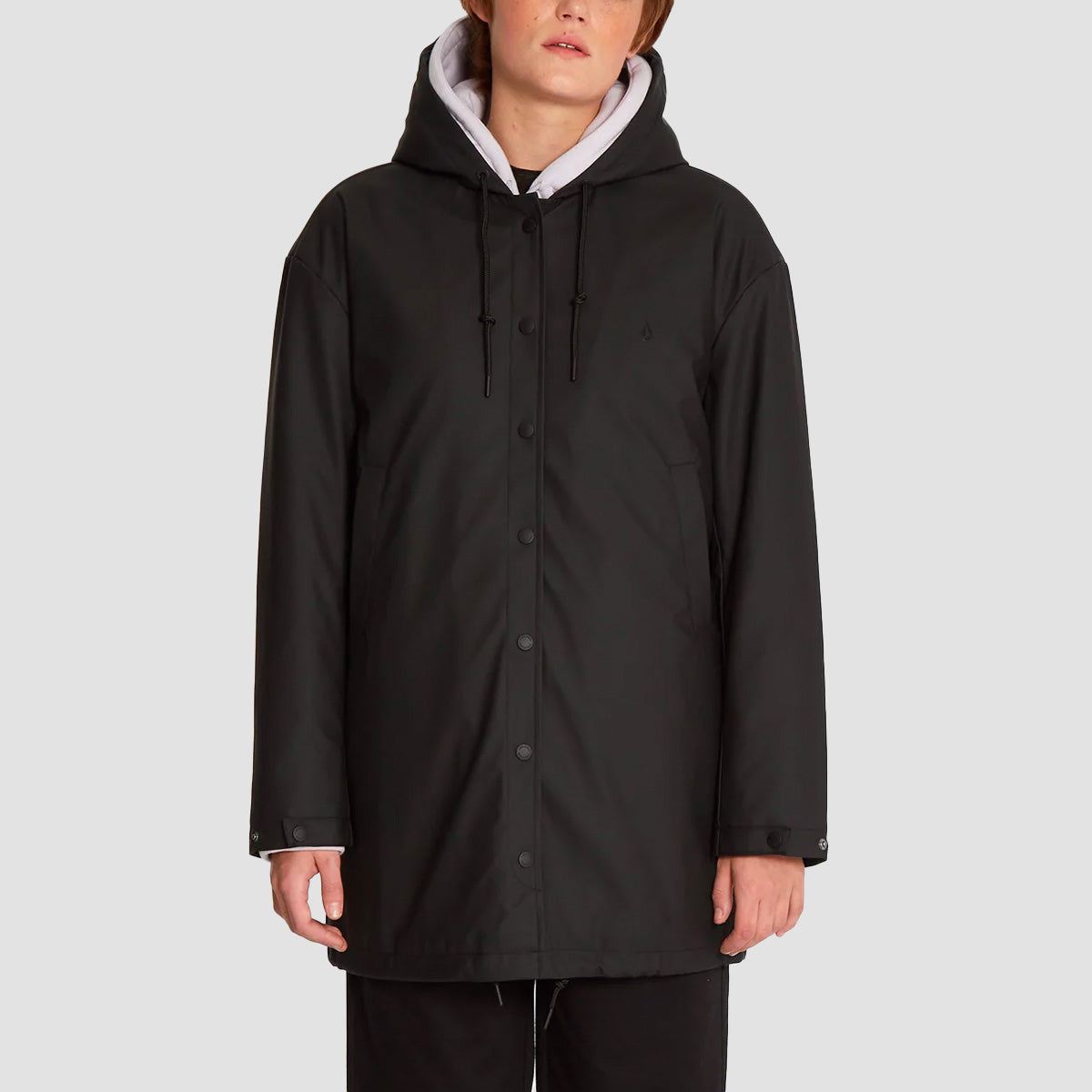 Volcom Rain Dead From The Strange Jacket Black - Womens